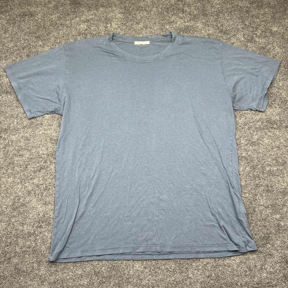 John Elliott Mens Short Sleeve T Shirt Grayish Blue Size 5 Made In USA